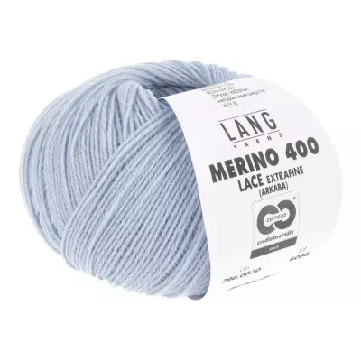 20 Merino 400 lace - baby blue