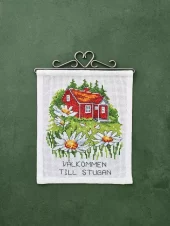 Välkommen till stugan, bilde 25x30cm