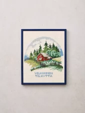 Velkommen til hytta, bilde 25x30cm
