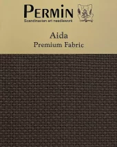 Aida 43x50cm 5,4 tr/cm - steel grey