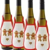 Pepperkaker, flaskeforkle 4-pk 10x15cm