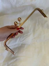 Strikkefeber: kiss lock-ramme til veske, 30cm