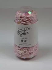 1006R Disco - lyserosa m/gjennomsiktige paljetter