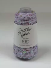 1375R Disco - lyselilla m/gjennomsiktige paljetter