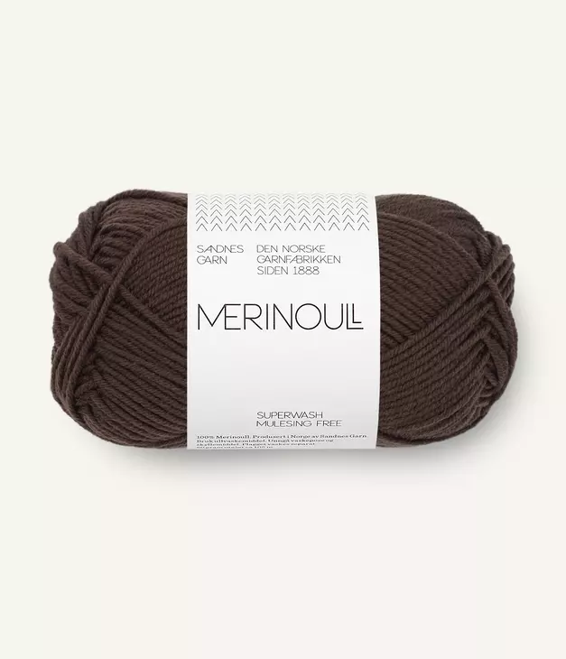 3081 Merinoull - dark brown