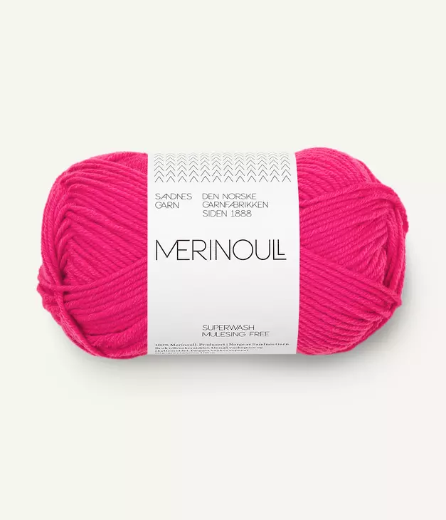 4518 Merinoull - hot pink