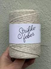 30 Mere snor glitter - krem & gull