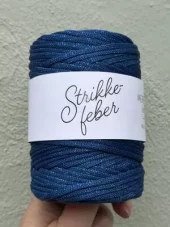 32 Mere snor glitter - marine m/blå