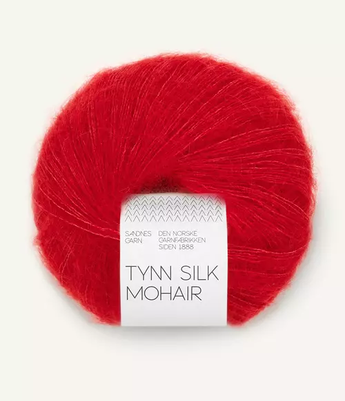 4219 Tynn Silk Mohair - true red