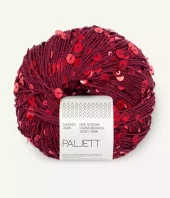 4370 Paljett - berry glow