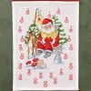 Julenissen leser bok, adventskalender 32x44cm