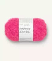 4518 Børstet Alpakka - hot pink