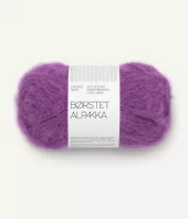 5045 Børstet Alpakka - plum