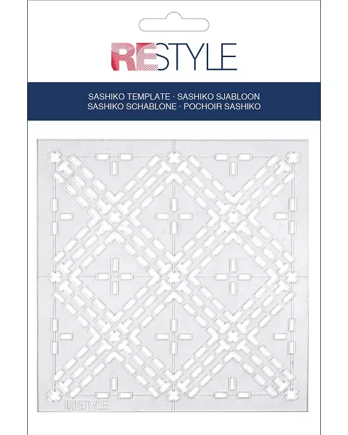 Sashiko-sjablong, diamanter
