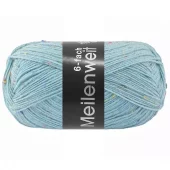 9685 Meilenweit 6-ply - lys turkis m/tweed