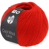 68 Cool Wool Lace - skarp rød
