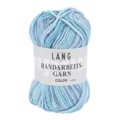 06 Handarbeitsgarn Color - lys blå/blå/turkis
