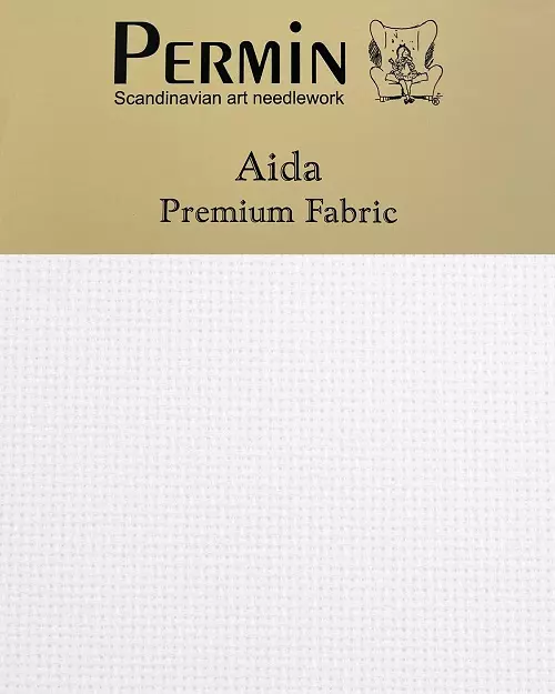 Aida 43x50cm 6,4 tr/cm - white