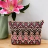 Pink flora clutch m/bund, ca 28x18x6cm