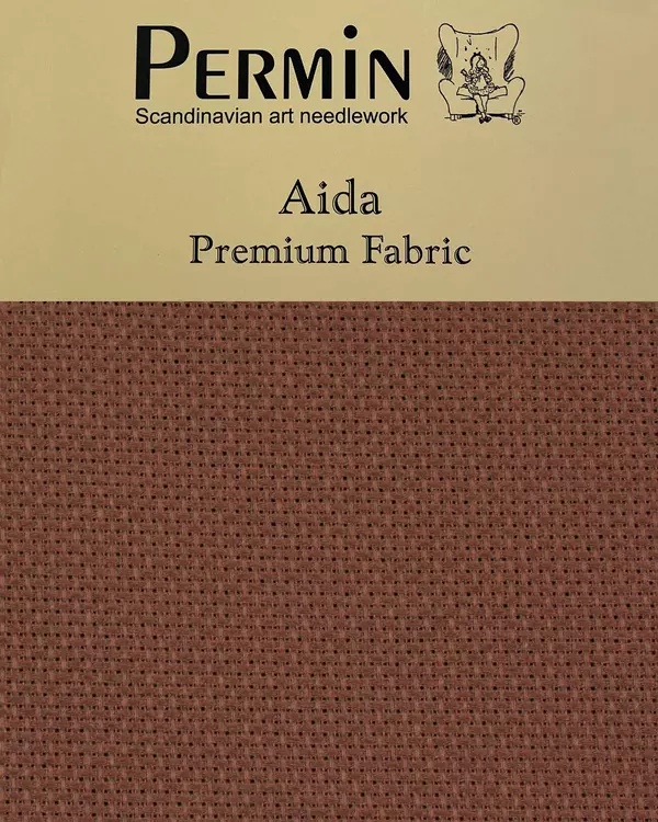 Aida 43x50cm 6,4 tr/cm - brandy wine
