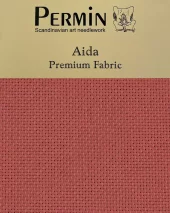 Aida 43x50cm 6,4 tr/cm - raspberry chocolate