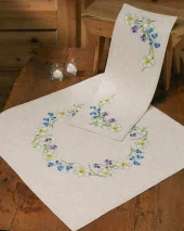 Forårsblomster, løper 24x66cm