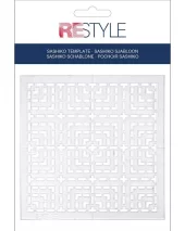 Sashiko-sjablong, firkanter