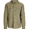 Amundsen Safari G.Dyed Linen Shirt M - Olive Ash