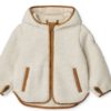 Liewood Mara pile jacket w/ears Sandy/golden caramel