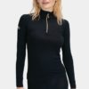 Woolland Rena Half Zip W - Black