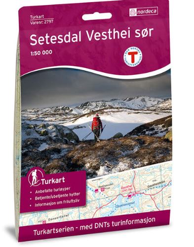 Turkart DNT Setesdal vesthei sør