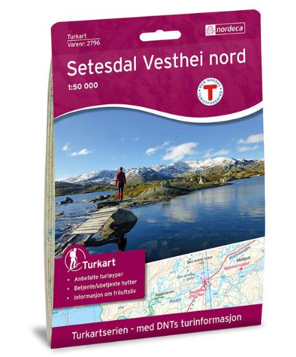 Turkart DNT Setesdal vesthei nord