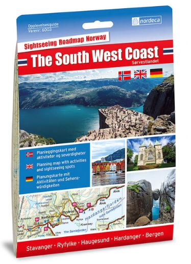 Opplevelsesguide kart The south west coast