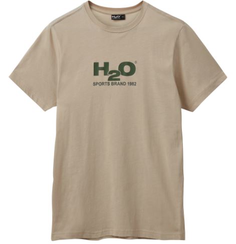 H2O Logo Tskjorte - Warm Grey/Army