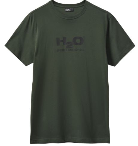 H20 Logo Tskjorte - Army/Black