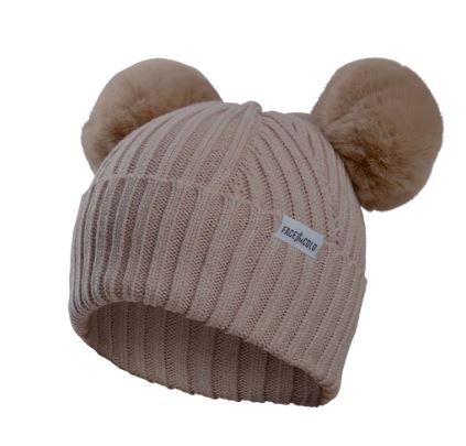 Face The Cold Lue m/dobbel dusk barn Mørk Beige