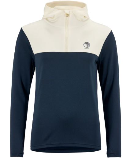 YMR Åsunden Half Zip Hoodie W - Navy/Offwhite