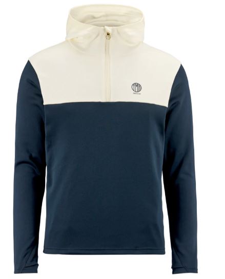 YMR Åsunden Half Zip Hoodie M - Navy/Offwhite