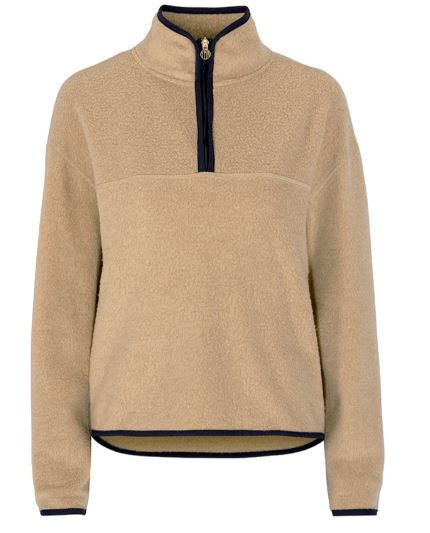 YMR Västanede Merino Fleece W - Beige/Navy