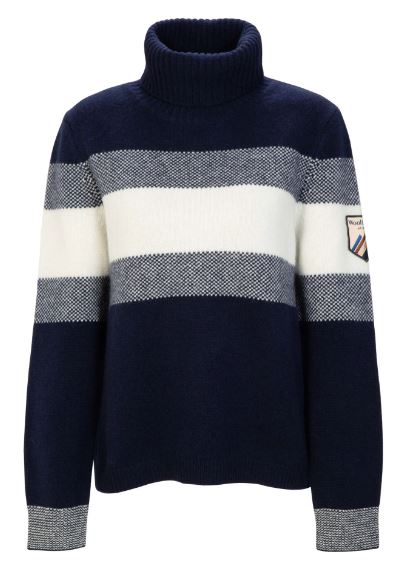 Woolland Galdhøpiggen Knitted Turtleneck W - Blue Ink