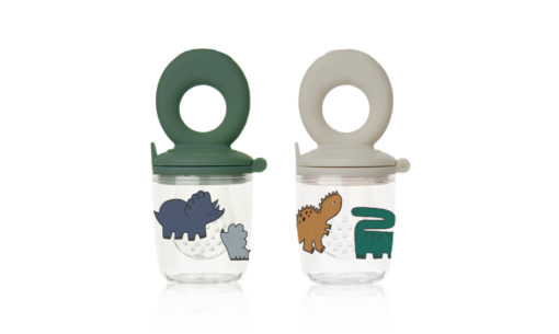 Liewood Miranda Food Feeder 2pk- Dinosaurs/Mist