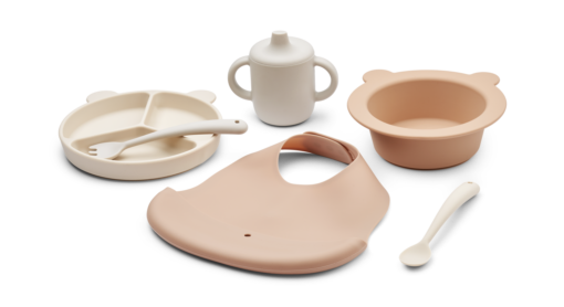 Liewood Stina Gift Set Silicone - Tuscany Rose Multi Mix