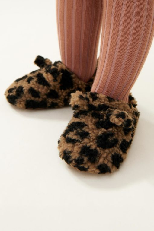 Liewood Maui Pile Slipper - Mega Leo/Oat Mix