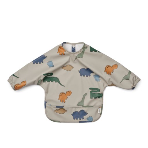 Liewood Merle Printed Cape Bib- Dinosaurs mist