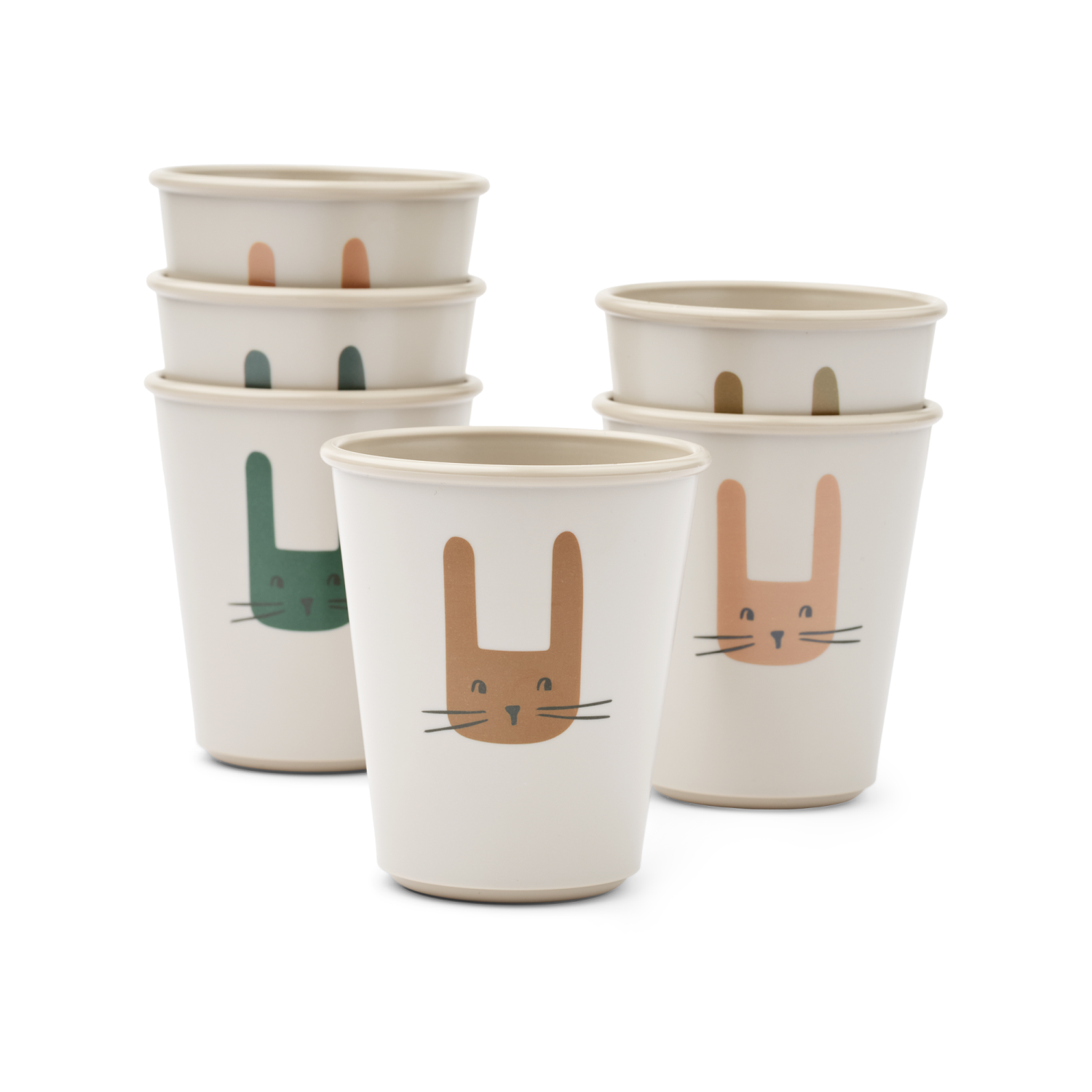 Liewood Lana Cup 6pk - Bunny/Sandy