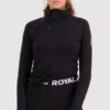 Mons Royale Olympus Half Zip W - Black