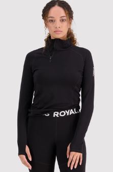 Mons Royale Olympus Half Zip W - Black