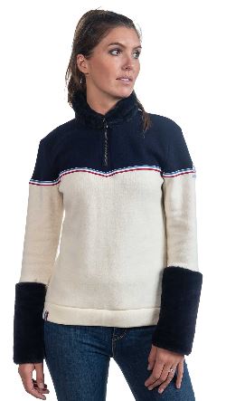 Skidress AmourDemi Zip W - Marine&Ecru