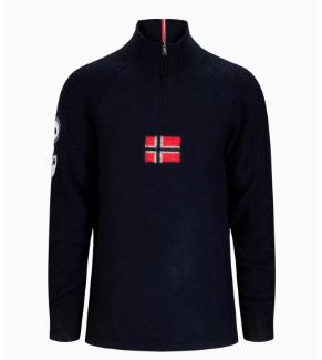 Amundsen Boiled Ski Sweater Flag M - Faded Navy