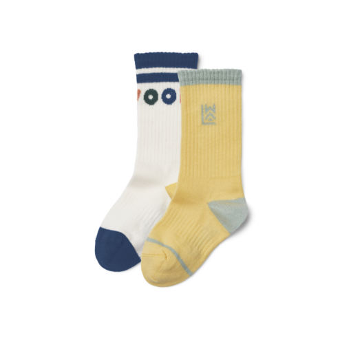 Liewood Anette Socks 2pk - Lemonade/Creme de la creme